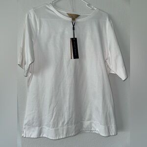Investments Gold Label White Women's Shirt Size Medium NWT
